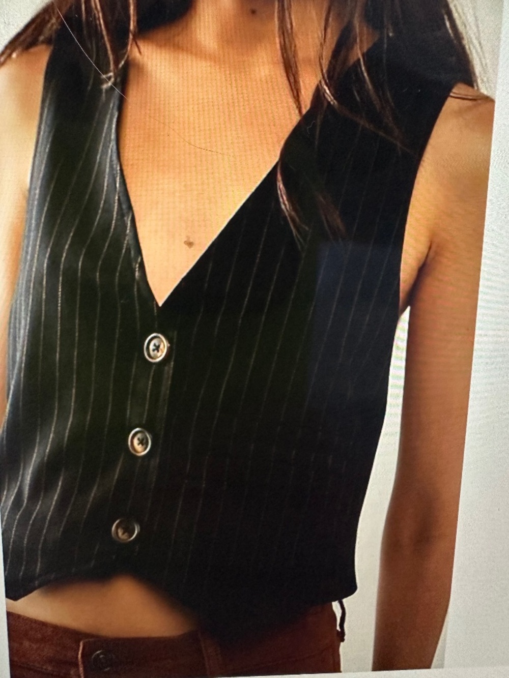 Free people, we the free Heritage micro Vest. NWOT.